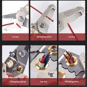 Key plate multi-function <b>wire</b> <b>stripper</b> electrician special 16-in-one stainless steel industrial grade multi-function <b>wire</b> - Product Image 3