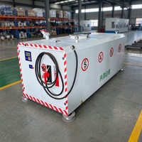 Station-service mobile sur châssis avec réservoir de carburant pour diesel et essence 500L-5000L, support OEM personnalisé pour le ravitaillement des petites exploitations agricoles