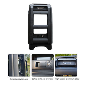 Galerie de toit de voiture durable noire avec montage à vis latérale pour échelle d'escalade 400 accessoires extérieurs rampes et échelles multifonctionnelles - Product Image 4