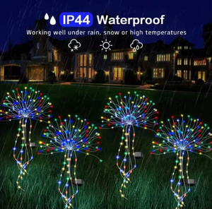 Lampada Solare a LED a Forma di Fuochi d'Artificio <span class=keywords><strong>per</strong></span> Illuminazione Esterna di Giardini e Prati, Lampada Decorativa Natalizia a Forma di Soffione - Product Image 3