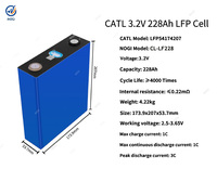 Pin Lithium Iron Phosphate CATL 3.2V 228Ah LFP54174207, 4000+ chu kỳ, xả liên tục 1C, pin hình hộp chữ nhật LFP