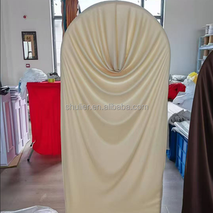 Copertura per <span class=keywords><strong>Arco</strong></span> in Spandex Poliestere Marrone Cioccolato, Decorazione per Feste, Misura Personalizzabile, Facile da Montare per Decorazioni Matrimoniali - Product Image 2