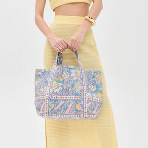 Women's Custom <b>Large</b> Canvas Waterproof Tote <b>Beach</b> <b>Bag</b> Embroidery Floral Pattern Portable Open Top Shopping Handbag Winter Autumn - Product Image 5