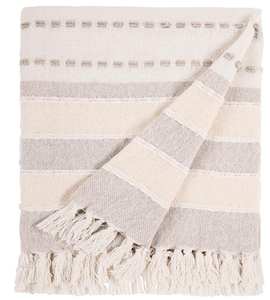 Plaid en coton biologique pour la maison |   Tissé style Raschel vintage |   Résistant aux flammes, écologique, pour toutes les saisons |   2026 - Product Image 3