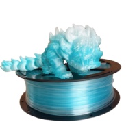 Filamen Printer 3D PETG Pelangi Fleksibel Biru Muda Permukaan Halus untuk Pembuatan Mainan