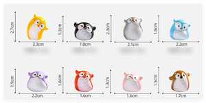 Figurine de terrarium miniature en gros hibou porte-bonheur résine artisanat ornements petits animaux sculpture <span class=keywords><strong>statue</strong></span> fée jardin décoration - Product Image 6