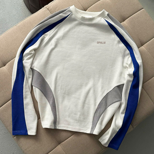 Custom Patchwork Design 100% Cotton <b>Waffle</b> Long Sleeve <b>Shirt</b> Heavyweight 360gsm Long Sleeve <b>Waffle</b> Knit Thermal Raglan T <b>Shirt</b> - Product Image 2