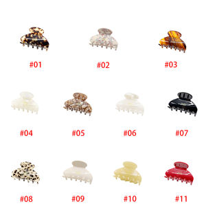 Pince à cheveux en acétate français de 7 cm, pince requin exquise et élégante, accessoire de coiffure tendance et polyvalent - Product Image 5