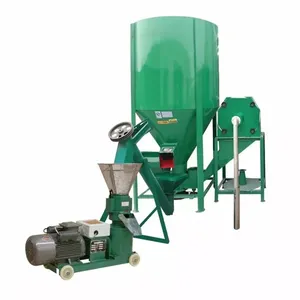 Poultry Feed Pellet Maker Cow Feed Animal Food Pellet Making Machine Mixer and Pellet Machine for animal feed