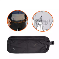Sac banane de voyage étanche en toile avec fermeture éclair discrète pour argent et objets de valeur – Idéal pour la course et le sport – Offre spéciale