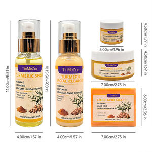 Натуральный растительный экстракт, 5 шт., набор для ухода за кожей, куркума, мыло, эссенция, водный лосьон, крем для глубокого увлажнения, Ванна, Душ, подарочные наборы - Product Image 3
