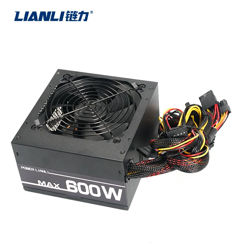 Блок питания для настольного компьютера Lianli/OEM 600 Вт, блок питания для игрового ПК atx, модульный блок питания