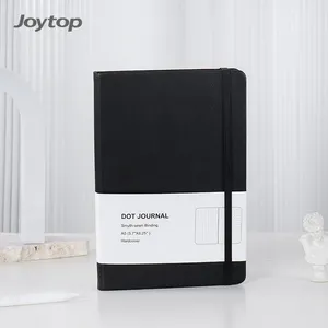 Joytop 0107 도매 판촉 노트북 A5 비즈니스 도트 저널 PU 가죽 하드 커버 노트북