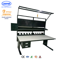 Banc de travail antistatique Leenol ESD, banc de travail robuste ESD