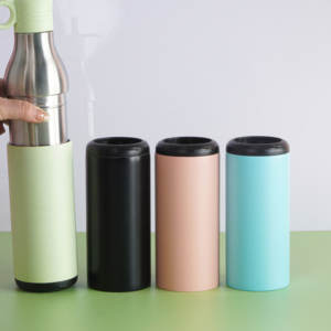 2 in 1 Bierkühler-Flaschen halter mit Trink auslauf deckel für 14 Unzen Thermo flaschen Versiegelter isolierter Vakuum-Edelstahl - Product Image 4