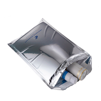Sac isotherme compressé sous vide rayé en aluminium écologique résistant à l'eau pour expédition pharmaceutique PACK