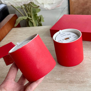 Wholesale <b>Red</b> Ceramic <b>Candle</b> Porcelain Wholesales <b>Candle</b> for Home Decor Wedding - Product Image 3