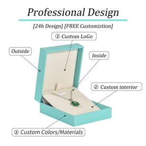Set di scatole di gioielli minimalisti, esterni in carta similpelle e interni in morbido velluto per i tuoi anelli orecchino braccialetto Display - Product Image 5