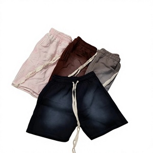 Pantalones Cortos Deportivos Negros para Hombre, Estilo Casual, con Cordón Ajustable, Cintura Elástica, para Gimnasio, Playa y Verano - Product Image 1