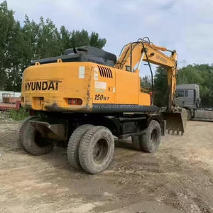 Viaje rápido coreano 15 toneladas Usado Hyundai 150W-7 excavadora de ruedas 150W conducción de ruedas 150w-7 150w-9 140W 200W excavadora de ruedas - Product Image 1