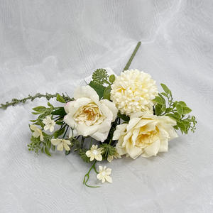 زهور الفاوانيا الاصطناعية عالية الجودة بسبعة فروع للتصوير الفوتوغرافي وديكورات الزفاف والكريسماس والتخرج - Product Image 4