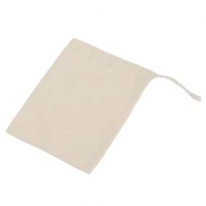 Pochette d'emballage en coton sergé de haute qualité 7*9cm, pochette à bijoux avec cordon en coton noir - Product Image 3