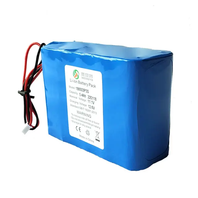 Fornitura di fabbrica 18650 batterie ricaricabili agli ioni di litio 12V 3 s3p 5400mAh 11.1V agli ioni di litio Pack