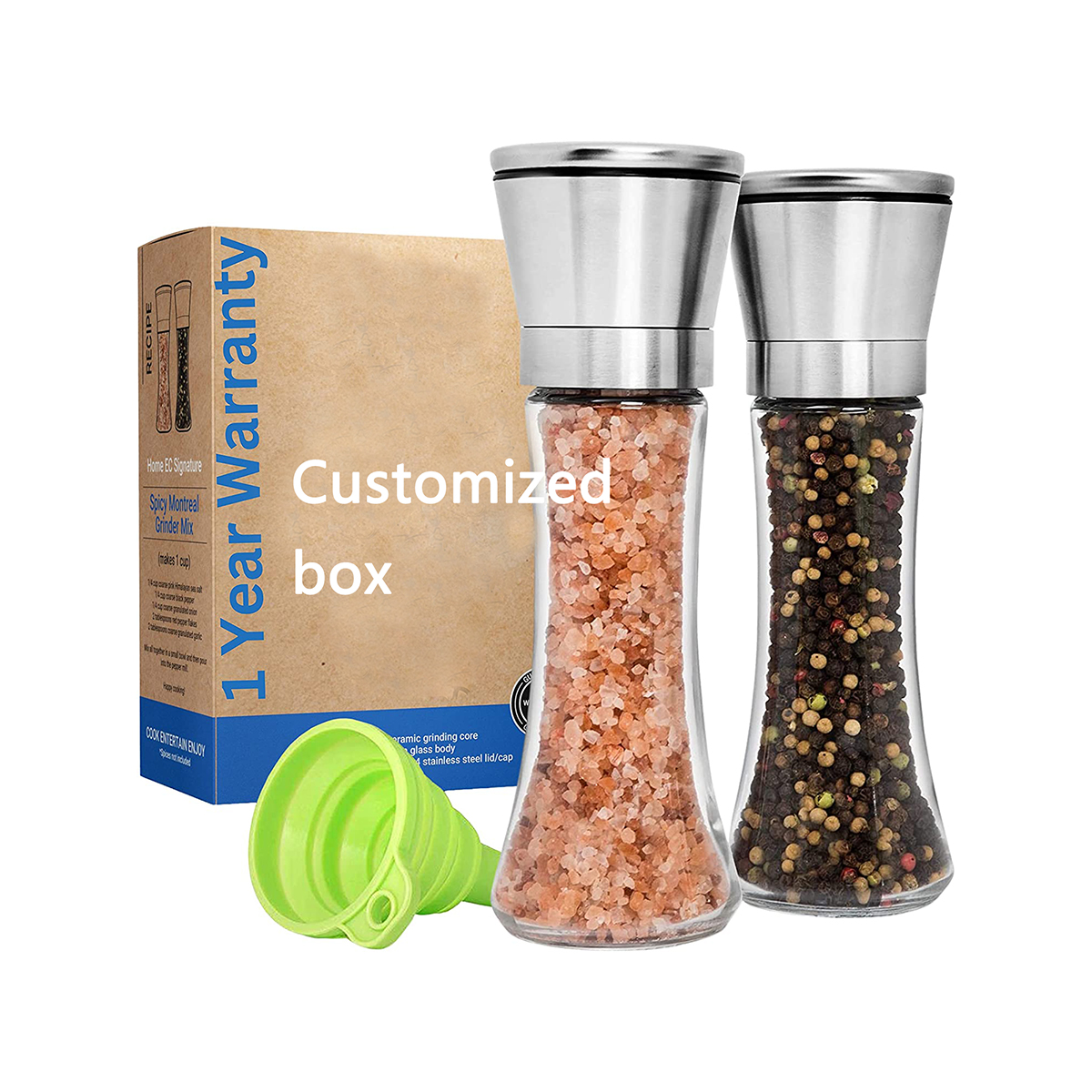 New Best Selling Salt and Pepper Spice Bottle Pepper Mill Grinder Pepper Grinders Set