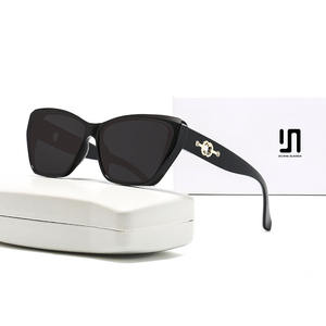 Lunettes de soleil œil-de-chat élégantes pour femmes, protection UV400, monture en plastique, verres en polycarbonate, type 3, pour la conduite en extérieur, style rétro tendance - Product Image 5