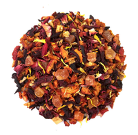Zoete Honing Perzik Fruit Bloemen Thee Gemengde Gedroogde Appel Hibiscus Sinaasappelschil Beauty Detox Beauty in losse smaakthee