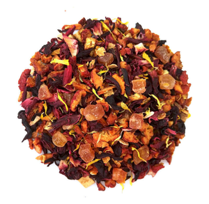 Sweet Honey peach fruits flowers tea Blended dried apple Hibiscus orange peel beauty detox beauty in loose flavor tea