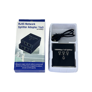 10/100 Мбит/с 1x2 RJ45 гигабит Ethernet LAN разветвитель с поддержкой <span class=keywords><strong>POE</strong></span> VLAN сетевой адаптер конвертер - Product Image 6
