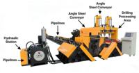 Machine de marquage et de perçage CNC de haute précision à alimentation servo Mitsubishi pour ligne de traitement d'acier angulaire