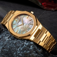 Montre-bracelet classique de luxe pour homme en acier inoxydable, quartz, étanche, ultra-fine, unique, montre homme, logo personnalisé