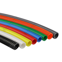 Gaine de câblage flexible en plastique ondulé noir AD10, 50M/100M, pour câblage de jardin, vente directe usine