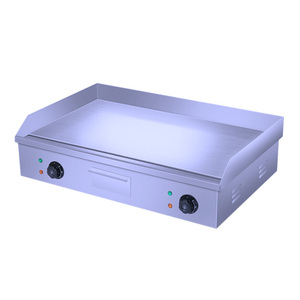 Grill <span class=keywords><strong>de</strong></span> <span class=keywords><strong>table</strong></span> <span class=keywords><strong>électrique</strong></span> professionnel, en acier inoxydable, équipement <span class=keywords><strong>de</strong></span> cuisine, Restaurant, Grill plat rainuré, à vendre - Product Image 5