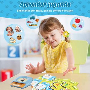 Tarjetas Didácticas <span class=keywords><strong>de</strong></span> Plástico Bilingües GY, Juguetes Educativos para Niños <span class=keywords><strong>de</strong></span> <span class=keywords><strong>3</strong></span> Años, 224 Palabras, 112 Tarjetas <span class=keywords><strong>de</strong></span> Doble Cara, Preescolar, Festivas - Product Image 6