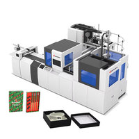 Machine automatique de fabrication de boîtes de chocolat et de bonbons contrôlée par PLC avec moteur et engrenage, haute précision, capacité de production de 30 pièces/minute