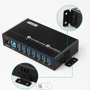 Sipolar 7 Port USB 3.0 Ekspansi Hub Kecepatan Tinggi untuk Notebook PC Phone VR Game AX-173