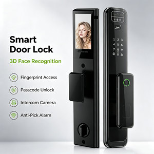 Fully Automatic Face Palm Smart <b>Lock</b> with Visual Cat Eye Tuya App Remote Control Fingerprint Smart Door <b>Lock</b> for Home Apartment - Product Image 1