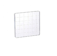 Ensemble de 5 blocs de tamponnage carrés en acrylique transparent avec lignes quadrillées pour le tamponnage DIY pour la création de cartes