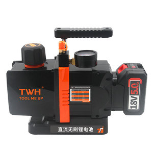 Bomba de vácuo de alta pressão sem escova duplo estágio com medidor de vácuo para HVAC OEM R32 Ar Condicionado - Product Image 2