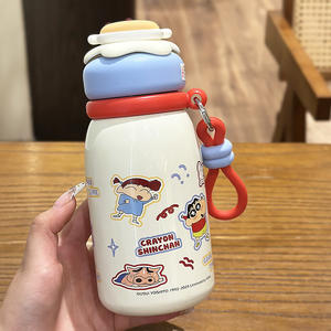 Bouteille d'eau isotherme Cruhre Crayon Shinchan 440 ml, thermos portable pour enfants et étudiants avec infuseur à thé - Product Image 4