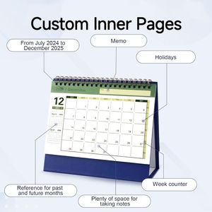 Customized Daily <b>Calendar</b> Twin-wire Binding Promotional Business Gift Advent Standing Flip Desk <b>Calendar</b> 2025 - Product Image 3