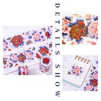 Rouleaux d'autocollants en PET transparent avec feuille d'or haut de gamme personnalisés pour journal et scrapbooking