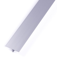 Profilé de transition de sol en aluminium en forme de T, bande de finition en métal anodisé, étanche, durable, flexible pour la décoration intérieure, 1 mm