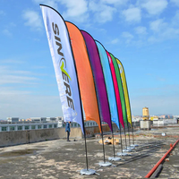 Offre Spéciale personnalisé plage plume publicité drapeaux économique promotionnel personnalisé pas cher plume bannières