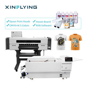 Imprimante DTF entièrement automatique à 4 têtes pour jet d'encre, 60 cm, I3200, nouvelle, en acier inoxydable, pour l'impression sur t-shirts - Product Image 1