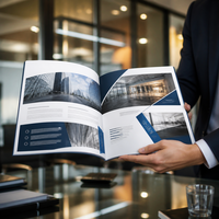 Impression de brochures personnalisées pour les salons professionnels, les expositions commerciales, les profils d'entreprise, les catalogues, vente en gros, papier de qualité supérieure, directement de l'usine