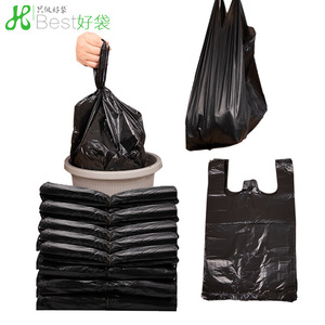 ถุงขยะในครัวเรือนแบบหนาสีดำ 53x78 ขนาดใหญ่แบบเสื้อกั๊กแบบใช้แล้วทิ้งสำหรับจัดเก็บและทำความสะอาด - Product Image 2